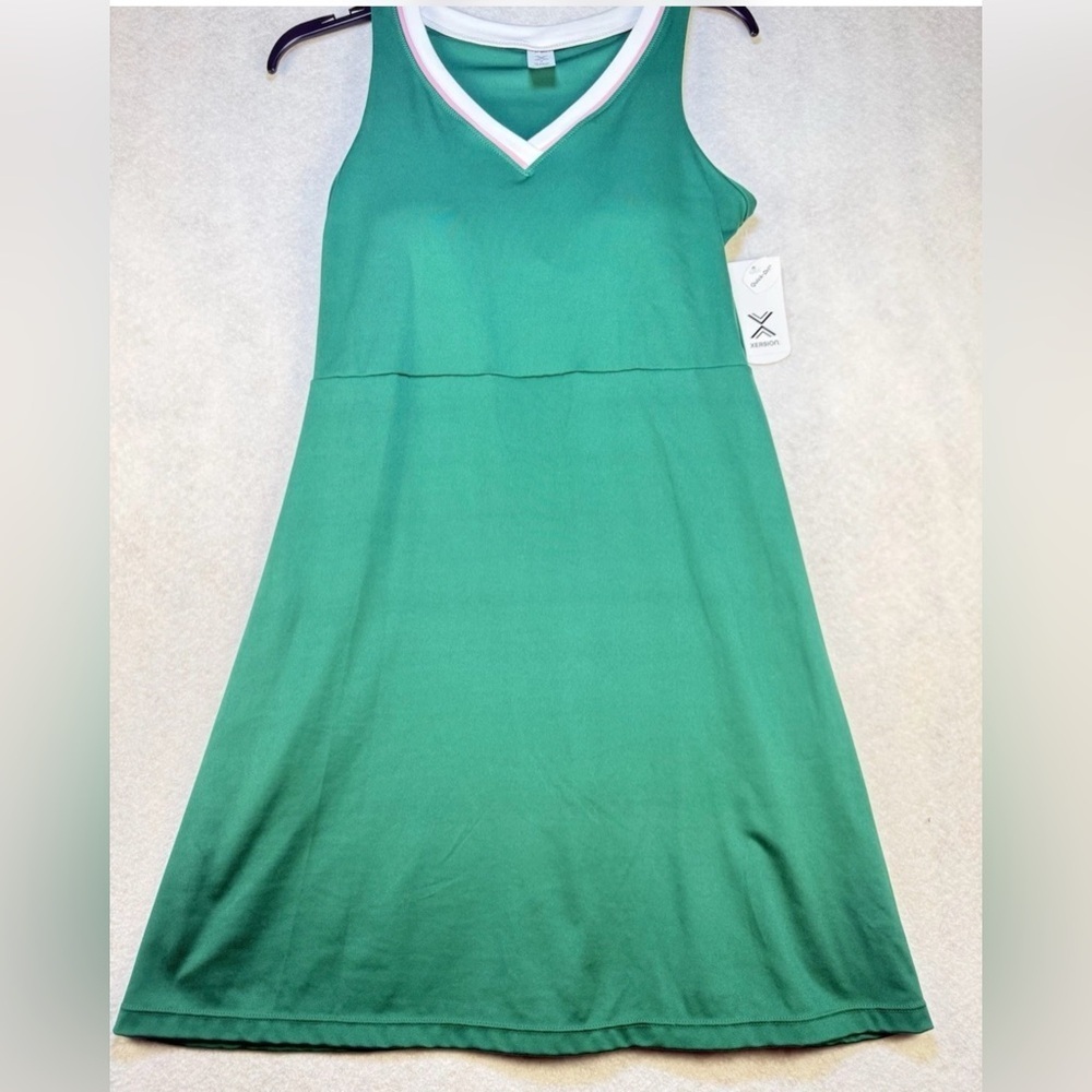 Xersion Size L Green EverRestore Womens Sleeveless Tennis Dress. New With Tags